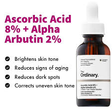 The Ordinary Ascorbic Acid 8% + Alpha Arbutin 2% - 30ml | Brightening & Dark Spot Solution