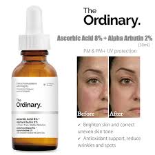 The Ordinary Ascorbic Acid 8% + Alpha Arbutin 2% - 30ml | Brightening & Dark Spot Solution