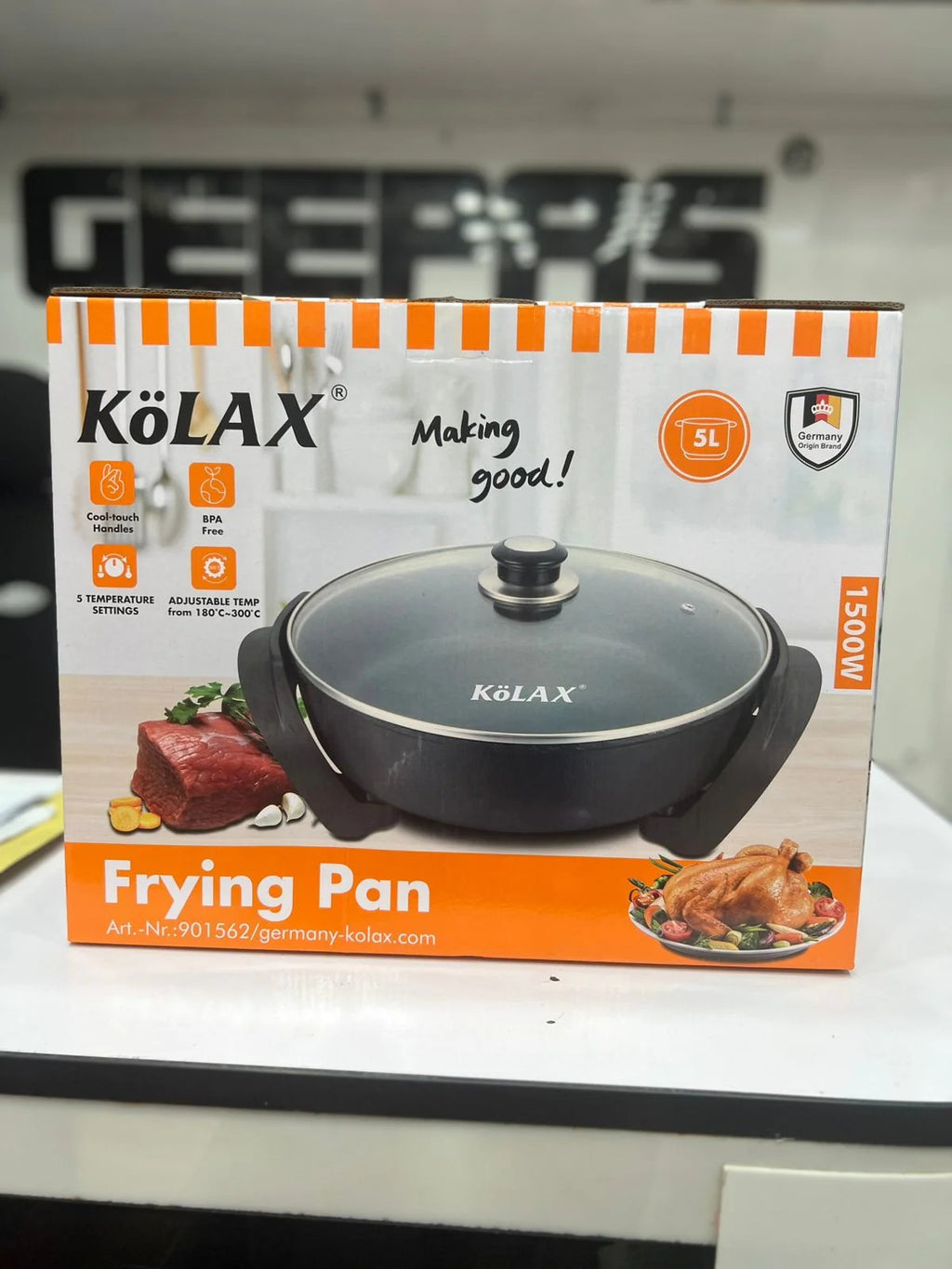Kölax Electric Frying Pan – 1500W / 5L